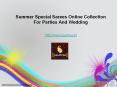 Summer Special Sarees Online Collection For Parties And Wedding