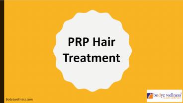 PRP Hair Treatment in Mumbai