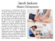 Jacob Jackson - Miami Chiropractor