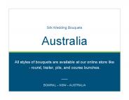 Shop Silk Wedding Bouquets in Australia