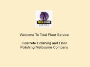 Floor Polishing Melbourne