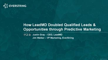 LeadMD Doubled Qualified Leads & Opportunities Using Predictive Marketing