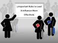 5 Important Rules to Lead & Influence More Effectively PowerPoint PPT Presentation