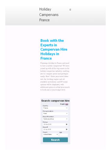 Holiday Campervans France