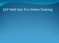 Best SAP Web Dynpro Training | SAP Web Dynpro Online Training. PowerPoint PPT Presentation