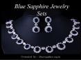 Blue Sapphire Jewelry Sets PowerPoint PPT Presentation