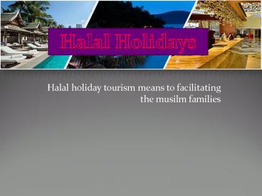 Halal Holidays