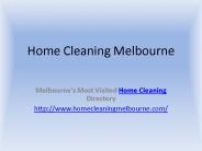 Home Cleaning Melbourne