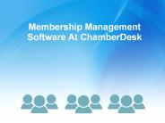 Membership Management Software At ChamberDesk