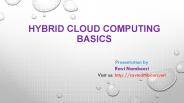 Ravi Namboori Teradata - Cloud Computing Basics