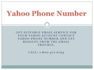 Yahoo phone number