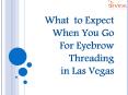 What  to Expect  When You Go For Eyebrow  Threading  in Las Vegas PowerPoint PPT Presentation