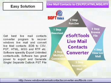 Live Mail Contacts to CSV