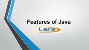 Features of Java PowerPoint PPT Presentation