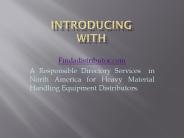 Directory for Material Handling Equipment Manufacturers