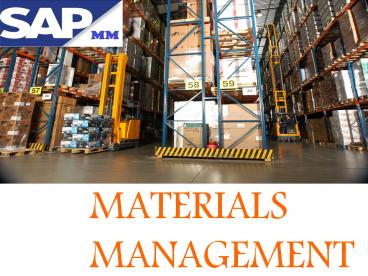 sap material management online training