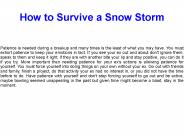 Survival Planning for 2012