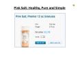 Pink Salt Healthy Pure and Simple PowerPoint PPT Presentation