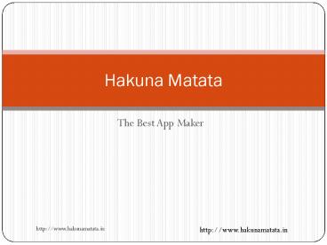 Android application development company in India