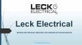 Leck Electrical Ltd | Residential And Commercial Electrician PowerPoint PPT Presentation