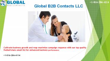 Pediatricians Email & Mailing List