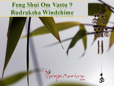 Feng Shui Om Vastu 9 Rudraksha Windchime