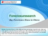 Foreclosed Homes in Ontario Canada