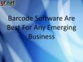 Barcode Software Are Best For Any Emerging Business PowerPoint PPT Presentation