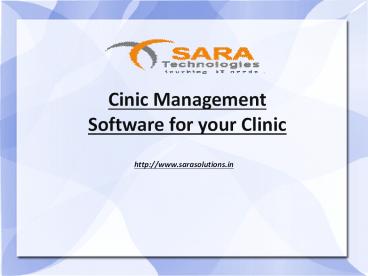 Cinic Management Software for Your Clinic