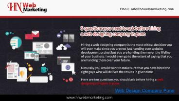 website design company pune