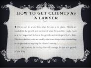 How to get clients as a lawyer
