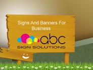 Signs and Banners for Business 