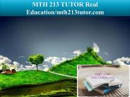 MTH 213 TUTOR Real Education/mth213tutor.com