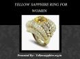 Yellow Sapphire Ring for Women PowerPoint PPT Presentation