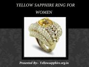 Yellow Sapphire Ring for Women