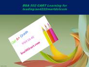 BSA 502 CART Learning for leading/bsa502cartdotcom