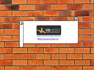 Managed and Reliable Web Hosting India - YR Host