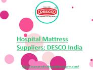Hospital mattress