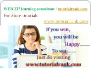 WEB 237 Course Seek Your Dream / tutorialrank.com