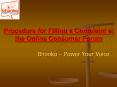 The Online Consumer Forum in India - Fill the quarry PowerPoint PPT Presentation