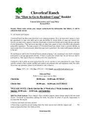 Resident Camp, Overnight & Sleep away Camp