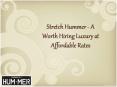 Stretch Hummer - A Worth Hiring Luxury at Affordable Rates PowerPoint PPT Presentation