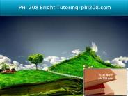 PHI 208 Bright Tutoring/phi208.com