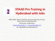 STAAD Pro Coaching Centre in Hyderabad with Jobs