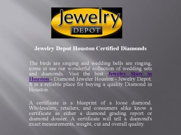 Diamond Ring Houston