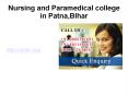 Nursing and Paramedical college in Patna,Bihar (1) PowerPoint PPT Presentation