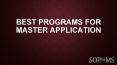 Best Programs for Master Application PowerPoint PPT Presentation