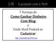7 Formas de Como Ganhar Dinheiro Com Blog PowerPoint PPT Presentation
