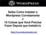 Como Instalar Wordpress Corretamente