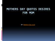 Mother's Day Quotes 2016